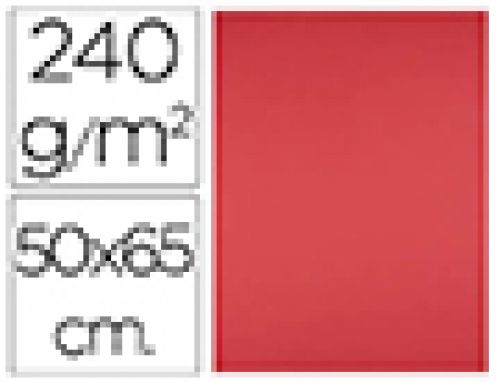 Cartolina liderpapel 50x65 cm 240 gr vermelho , Liderpapel , 43469 , 8423473834286